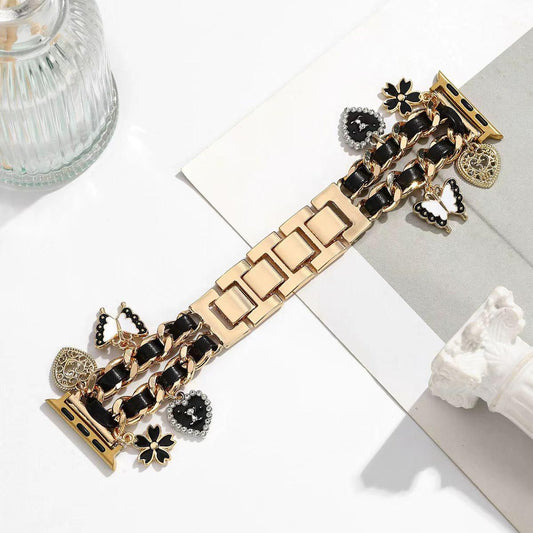 Metallic Charms Chain Apple Watch Band for iWatch 44/45/46mm & 49mm (ULTRA)