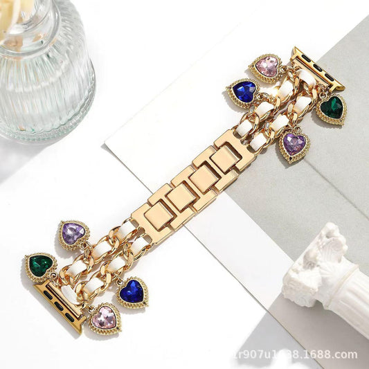 Metallic Charms Chain Apple Watch Band for iWatch 44/45/46mm & 49mm (ULTRA)