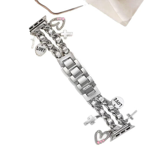 Metallic Charms Chain Apple Watch Band for iWatch 44/45/46mm & 49mm (ULTRA)