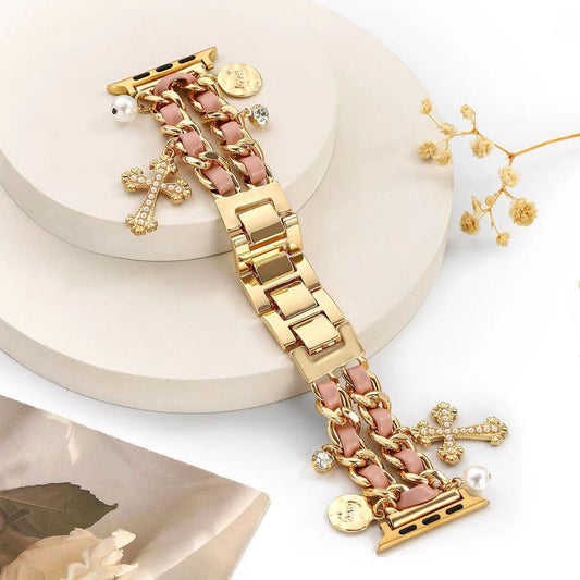 Metallic Charms Chain Apple Watch Band for iWatch 44/45/46mm & 49mm (ULTRA)