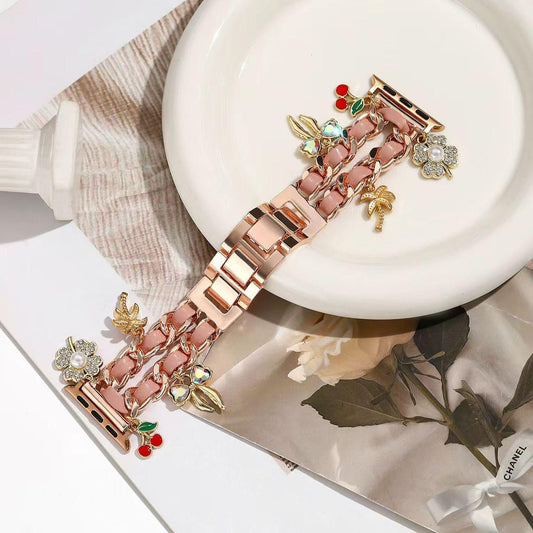 Metallic Charms Chain Apple Watch Band for iWatch 44/45/46mm & 49mm (ULTRA)