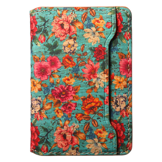 Floral Magsafe Wallet 3 pockets (Green)
