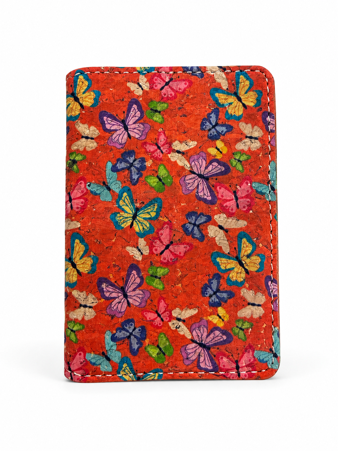 Butterfly Designer Magsafe Wallet 2 Pockets (Orange)