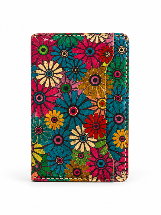 Floral Magsafe Wallet 3 Pockets (Multicolor)