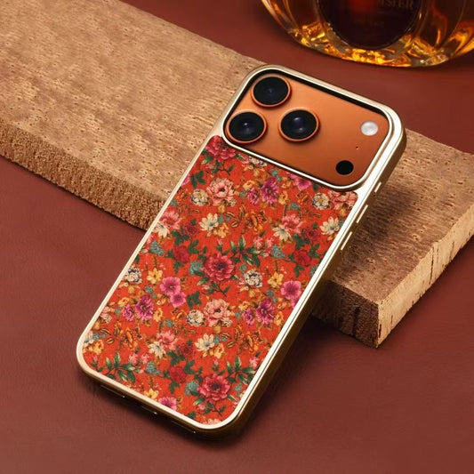 Floral Designer MagSafe Case for IPhone 17 Pro (Orange)