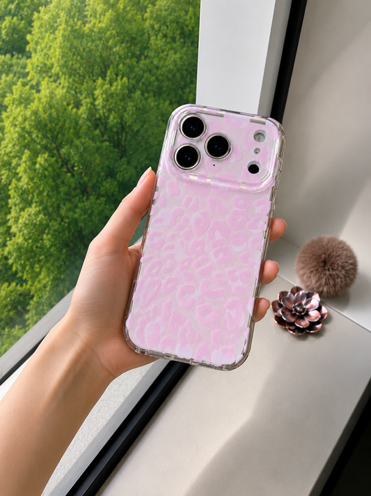 Leopard Pattern Case For iPhone17 Pro(Pink)