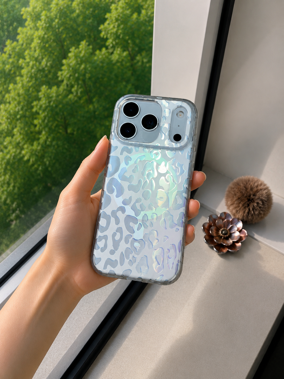 Leopard Pattern MagSafe Case For iPhone17 Pro (Matte Finish)