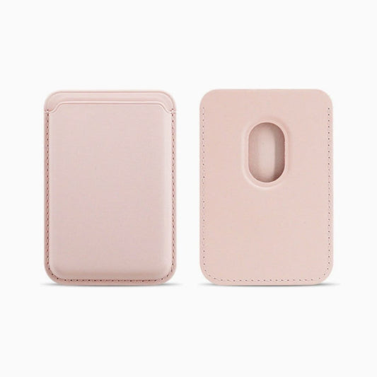 PU MagSafe Leather Wallet - Light Pink