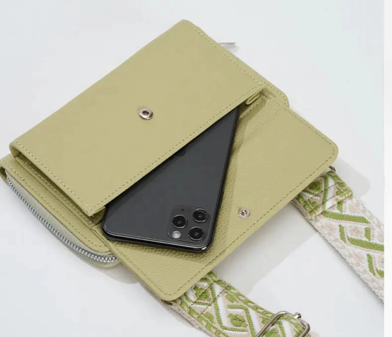 Women’s Cross Body Phone Holder Bags(Green)