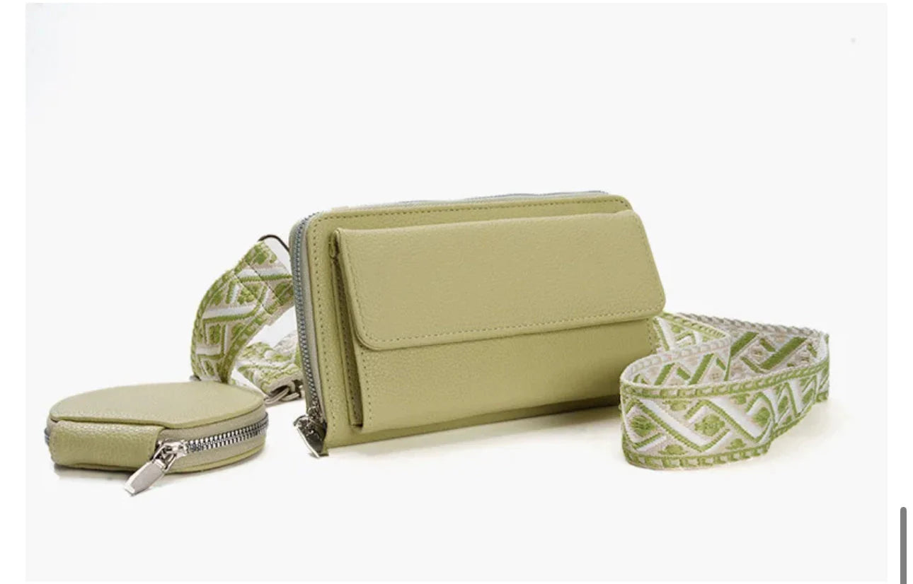 Women’s Cross Body Phone Holder Bags(Green)