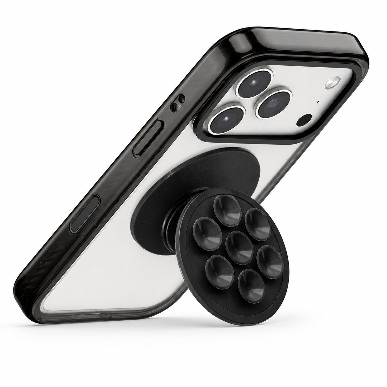Snappy Sticky MagSafe Grip Stand Pop Socket (Black)