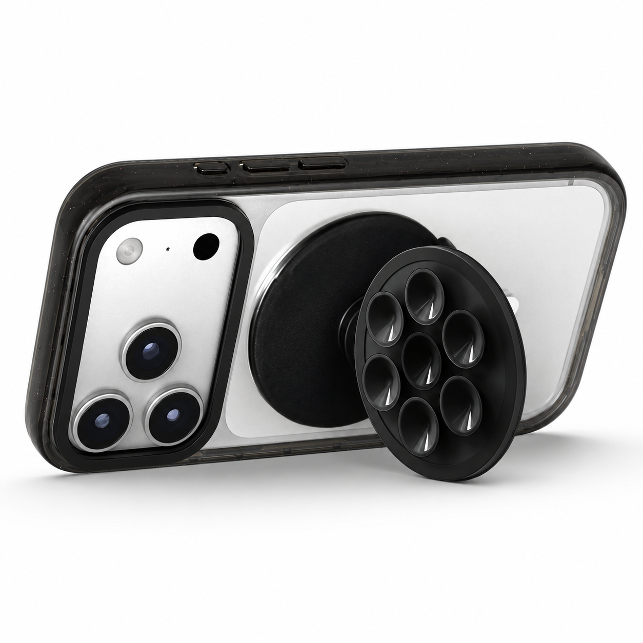 Snappy Sticky MagSafe Grip Stand Pop Socket (Black)