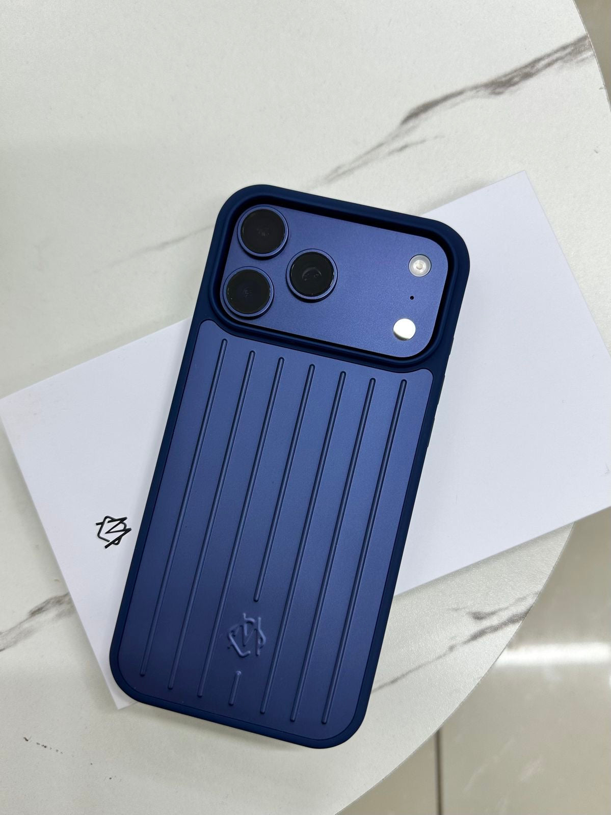 Aluminium Phone Case For iPhone 17 pro(Blue)