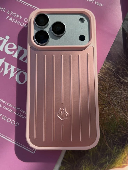 Aluminium Phone Case For iPhone 17 pro(Pink)