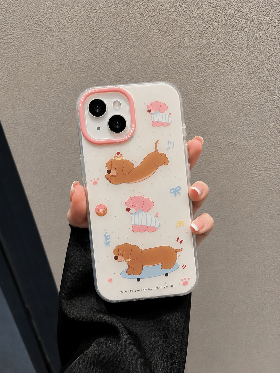 Cartoon Designer Matte Finish Case for iPhone 15(Three Puppy)