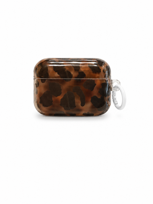 Leopard Pattern Silicon AirPods 4 Case(Brown)