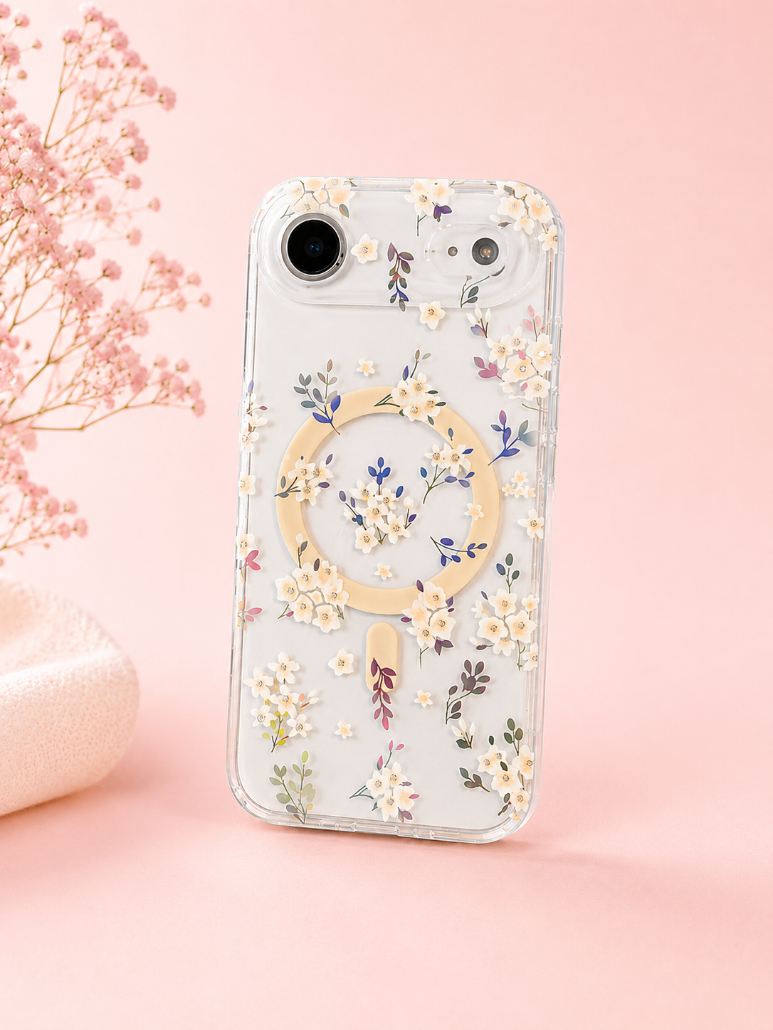 Leopard Pattern MagSafe Case For iPhone17 Air(Floral 1)