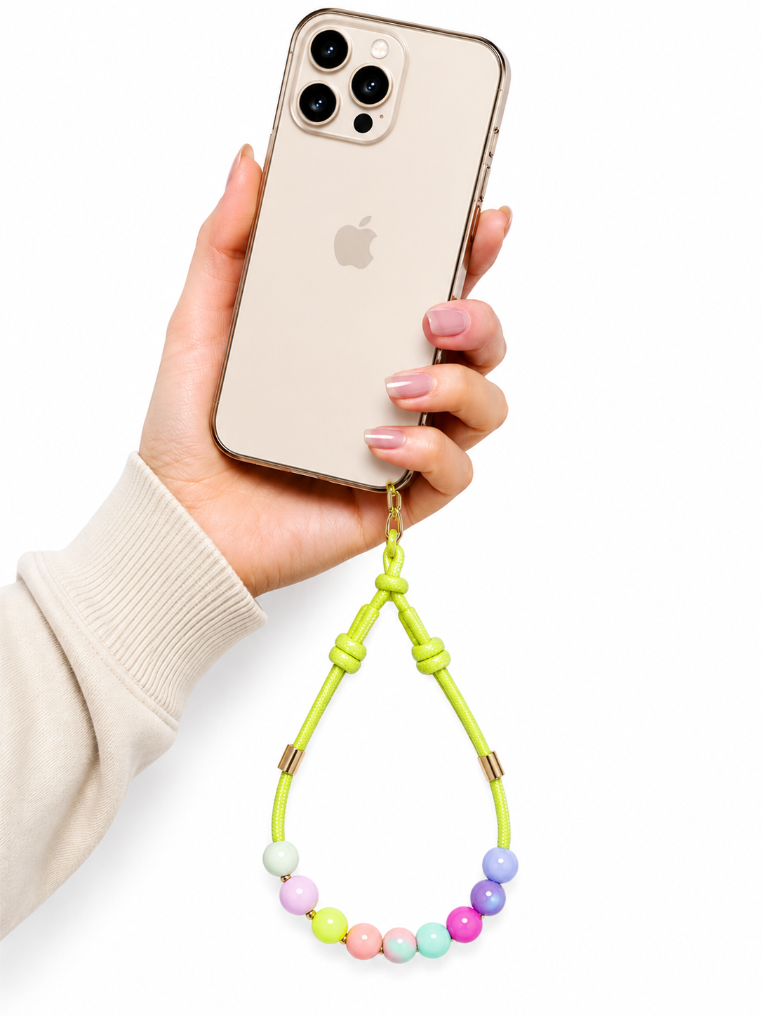 Wrist LanYards Beads Design(Light Green)
