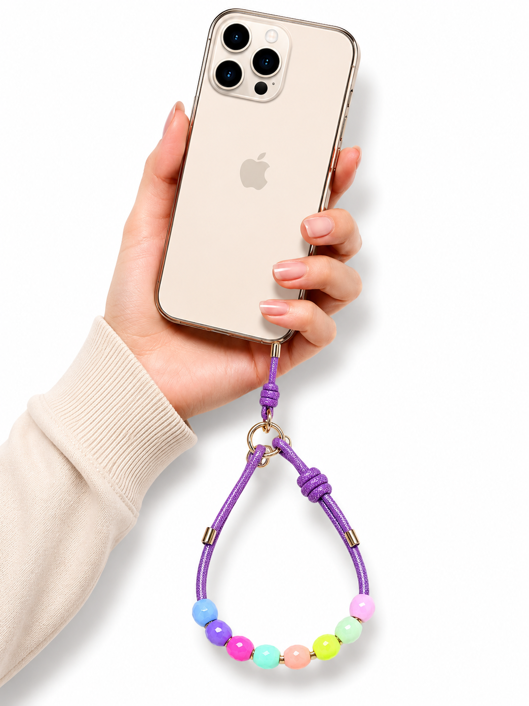 Wrist LanYards Beads Design(Purple)