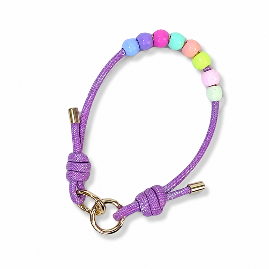 Wrist LanYards Beads Design(Purple)