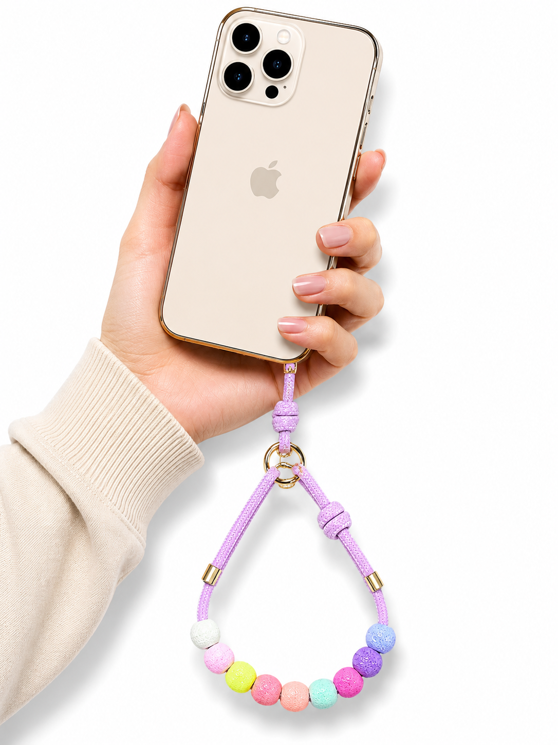 Wrist LanYards Beads Design(Pink)