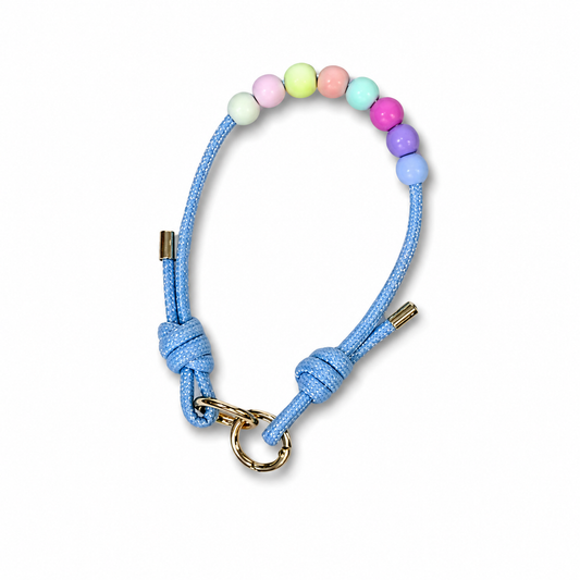 Wrist LanYards Beads Design(Blue)