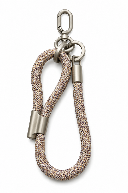 Plain Wrist Lanyards (Purple/Yellow)