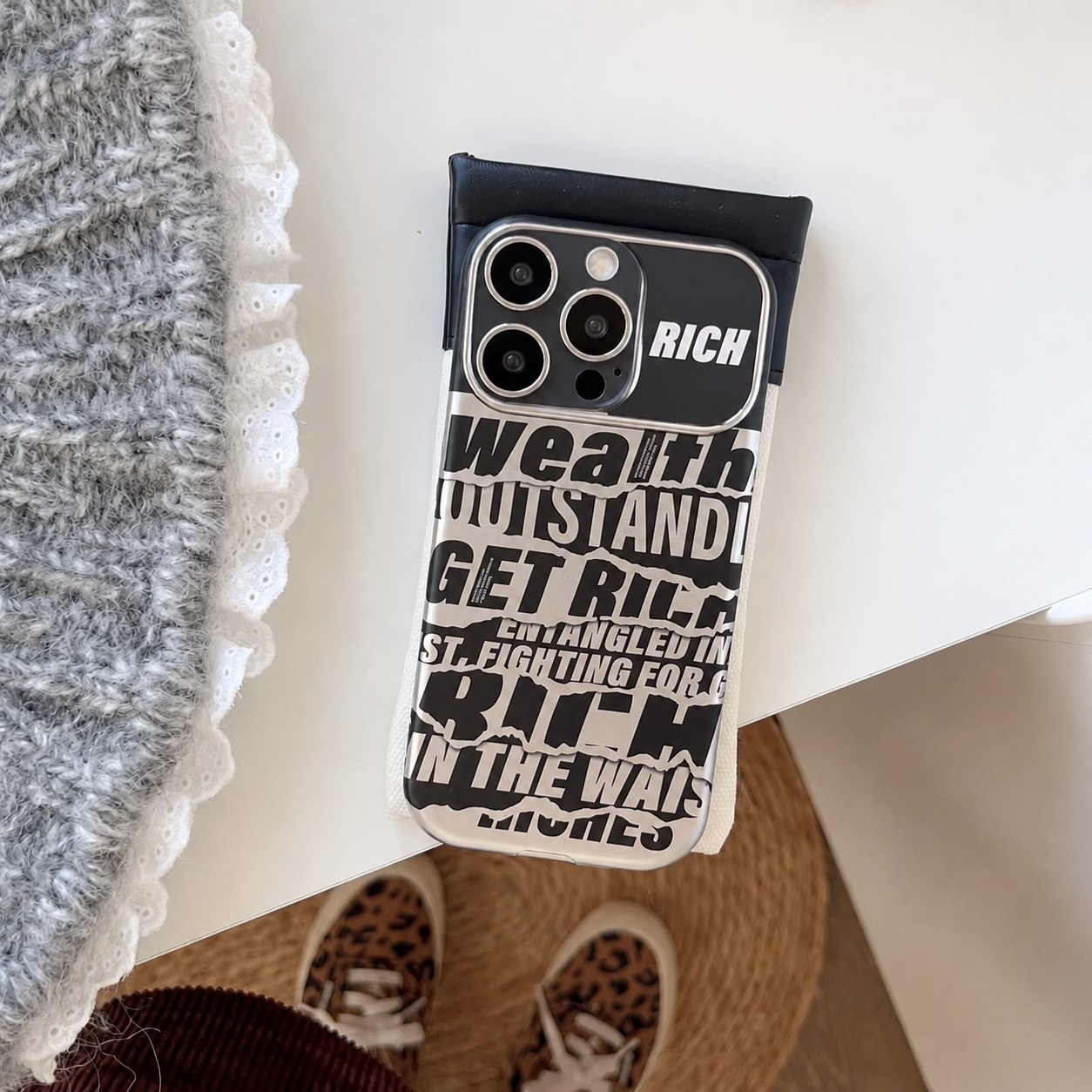 3D RICH Designer Silicon Case for iPhone 15 Pro Max