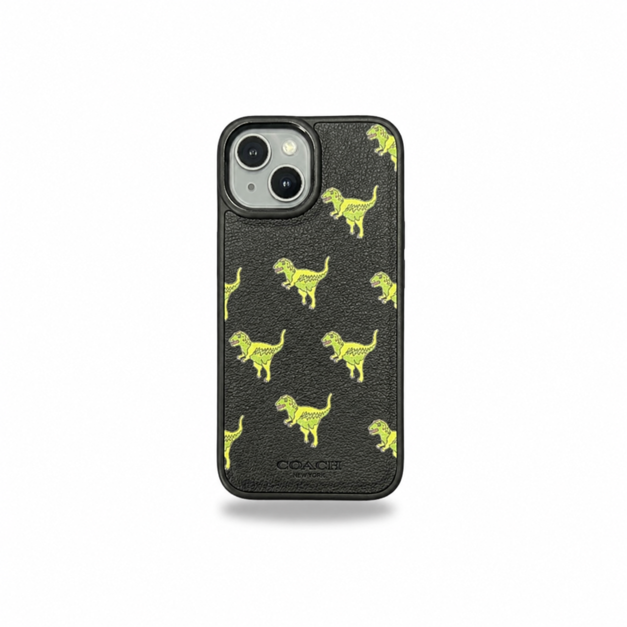 Branded Luxury Leather C O A C H Case for iPhone 15 Plus