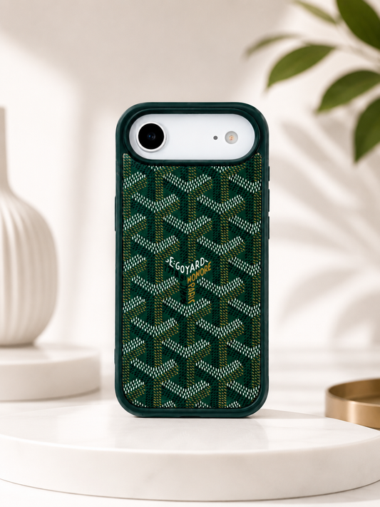 Branded PU Leather Case for iPhone 17 Air (Green)