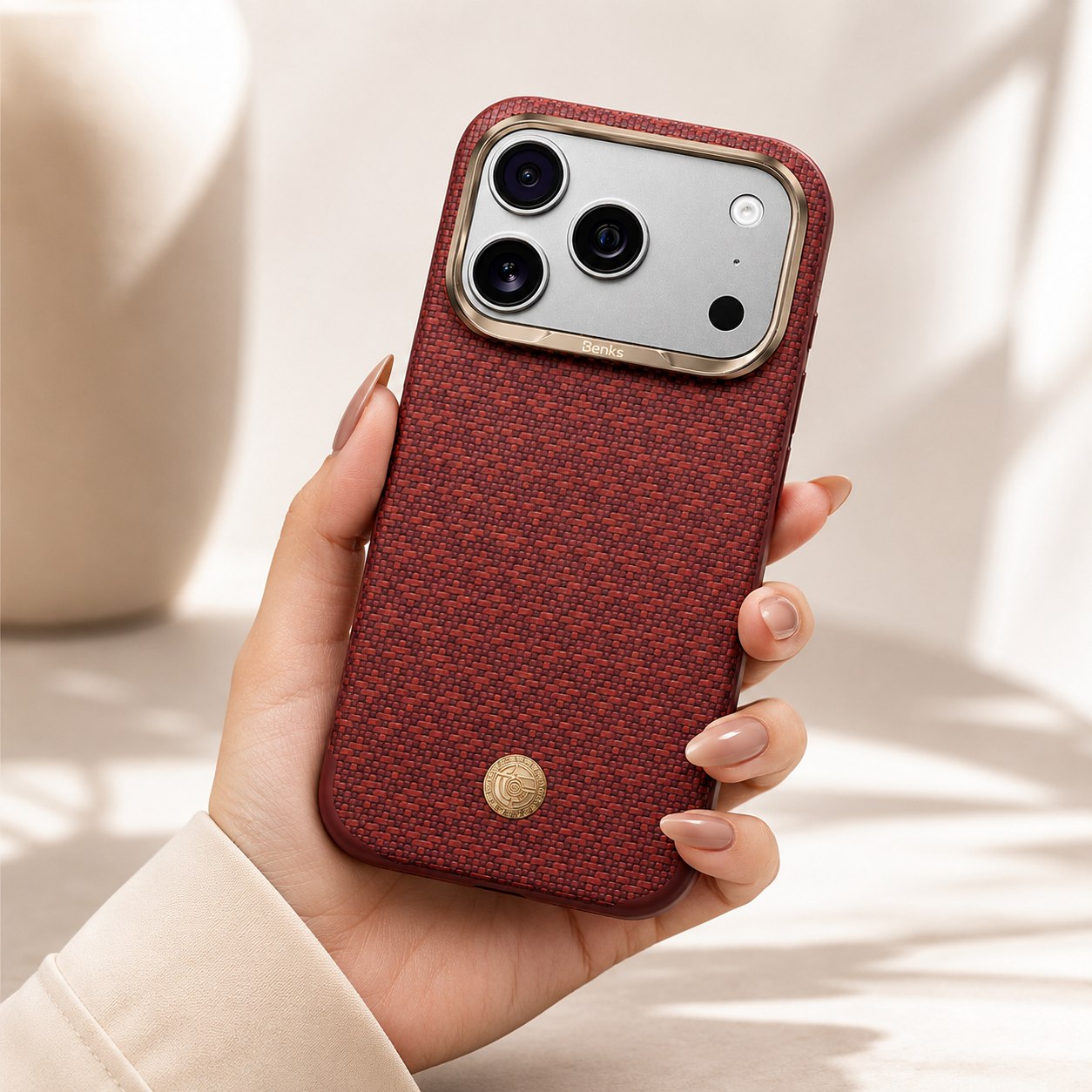 Benks ArmorEdge Case built with Kevlar® Case for iPhone 17 Pro Max (Red)