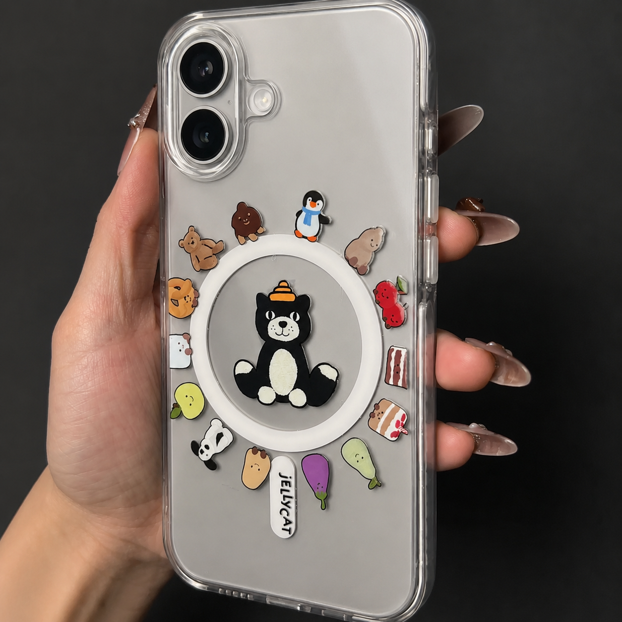 Transparent Cartoon Designer Silicon Case for iPhone 16
