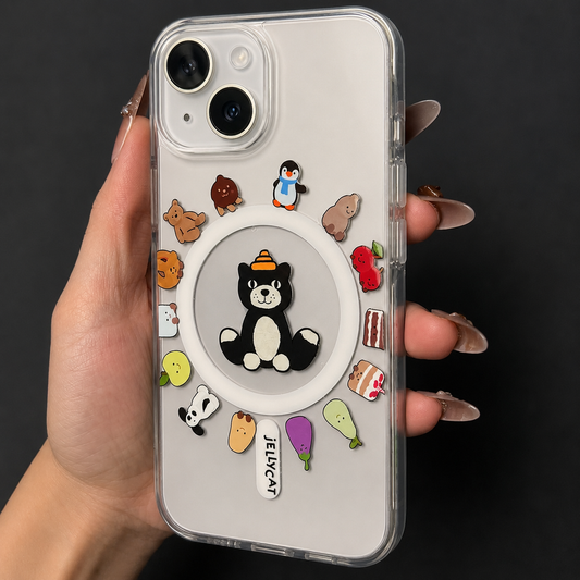 Transparent Cartoon Designer Silicon Case for iPhone 15