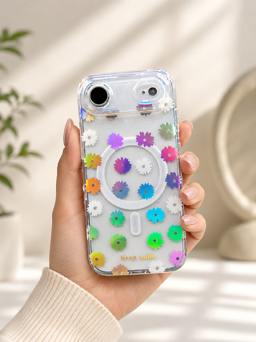 Floral Pattern MagSafe Case For iPhone17 Air (Floral 2)