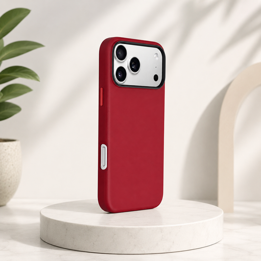 KZDOO MAG NOBLE PU Leather Case For iPhone 17 Pro Max / 18 Pro Max (Red) (Code:4837)