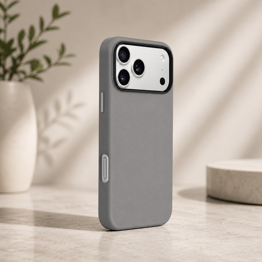 KZDOO MAG NOBLE PU Leather Case For iPhone 17 Pro Max / 18 Pro Max (Grey) (Code:4838)