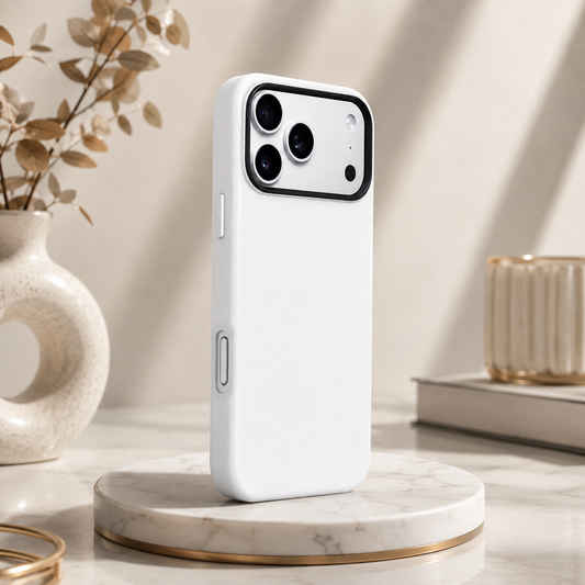 KZDOO MAG NOBLE PU Leather Case For iPhone 17 Pro Max / 18 Pro Max (White) (Code:4841)