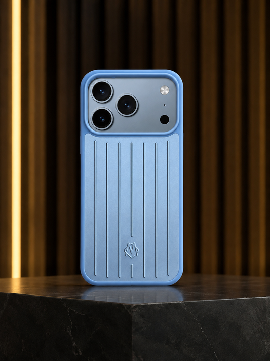 Aluminium Phone Case For iPhone 17 Pro Max / 18 Pro Max (Glacier Blue) (Code:4911)