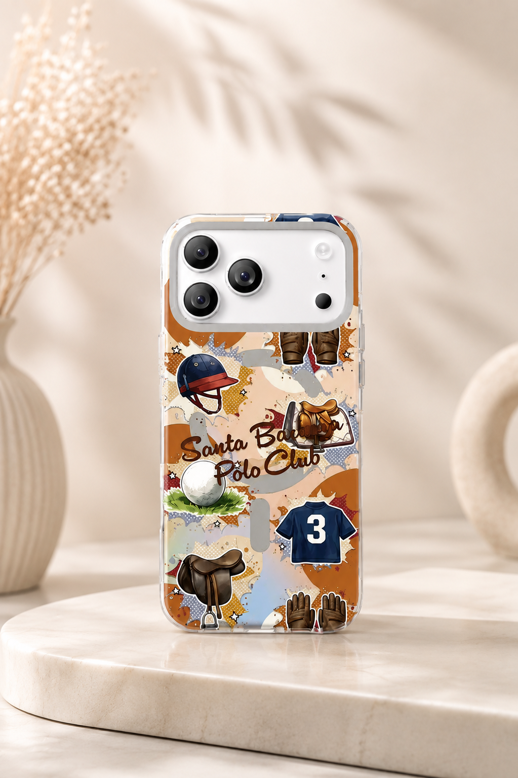 Santa Barbara Polo HYGGE Series Case For iPhone 17 Pro / 18 Pro (Orange)