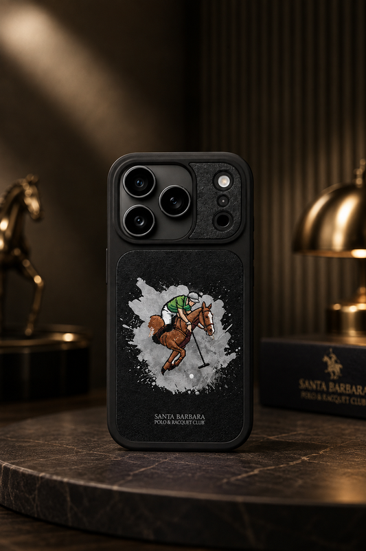 Santa Barbara Polo ICARUS Series Case For iPhone 17 Pro Max / 18 Pro Max (Black) (Code:4946)
