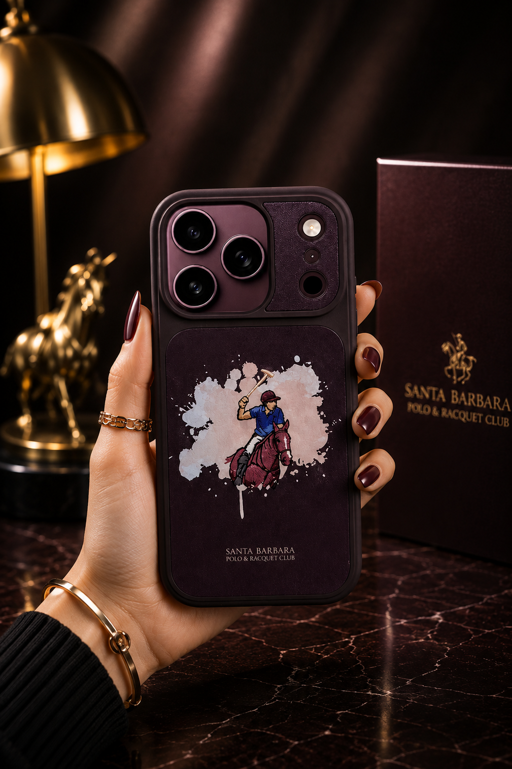 Santa Barbara Polo ICARUS Series Case For iPhone 17 Pro Max / 18 Pro Max (Purple)