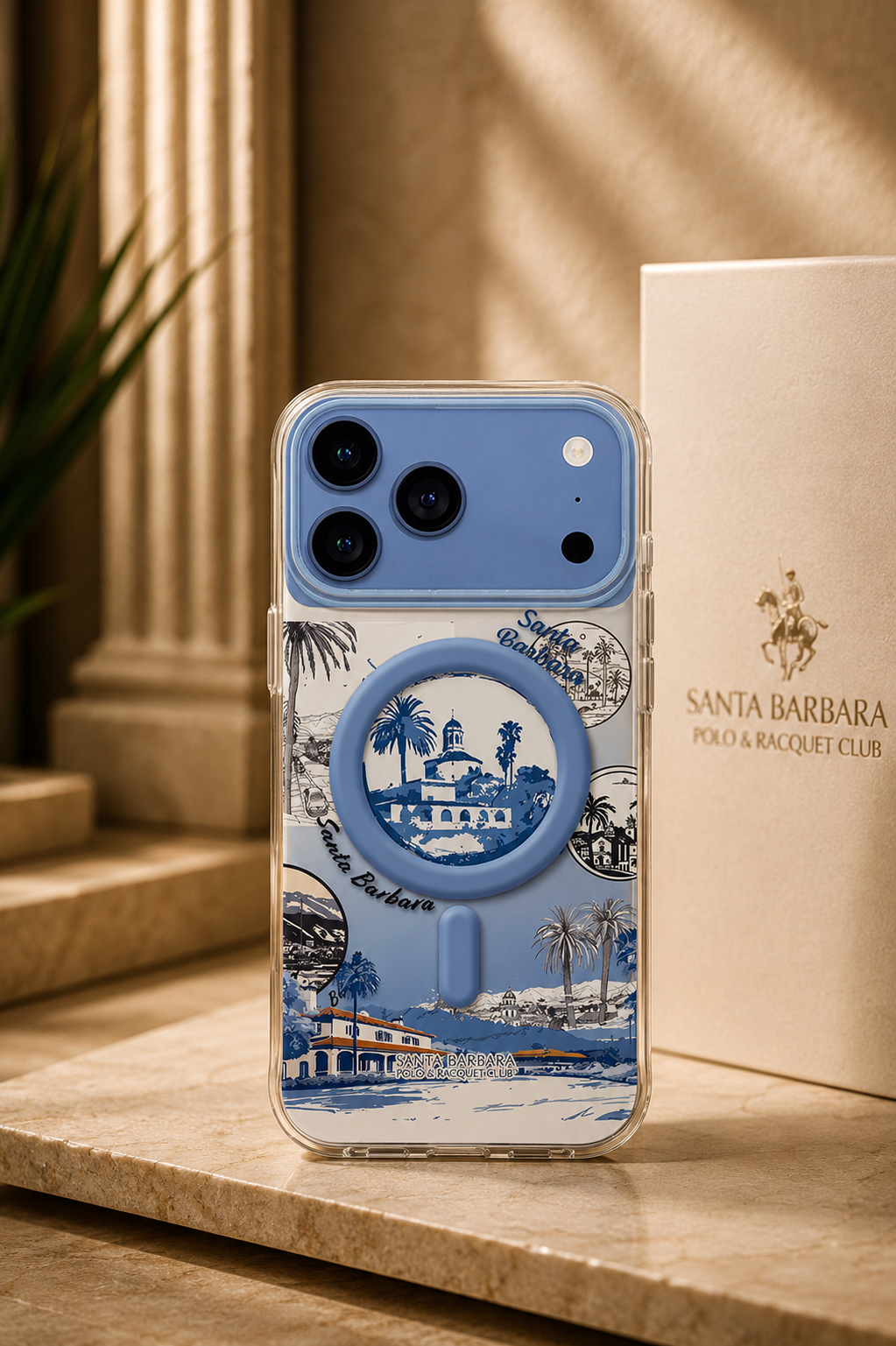Santa Barbara Polo PRISM Series Case For iPhone 17 Pro Max / 18 Pro Max (Blue)