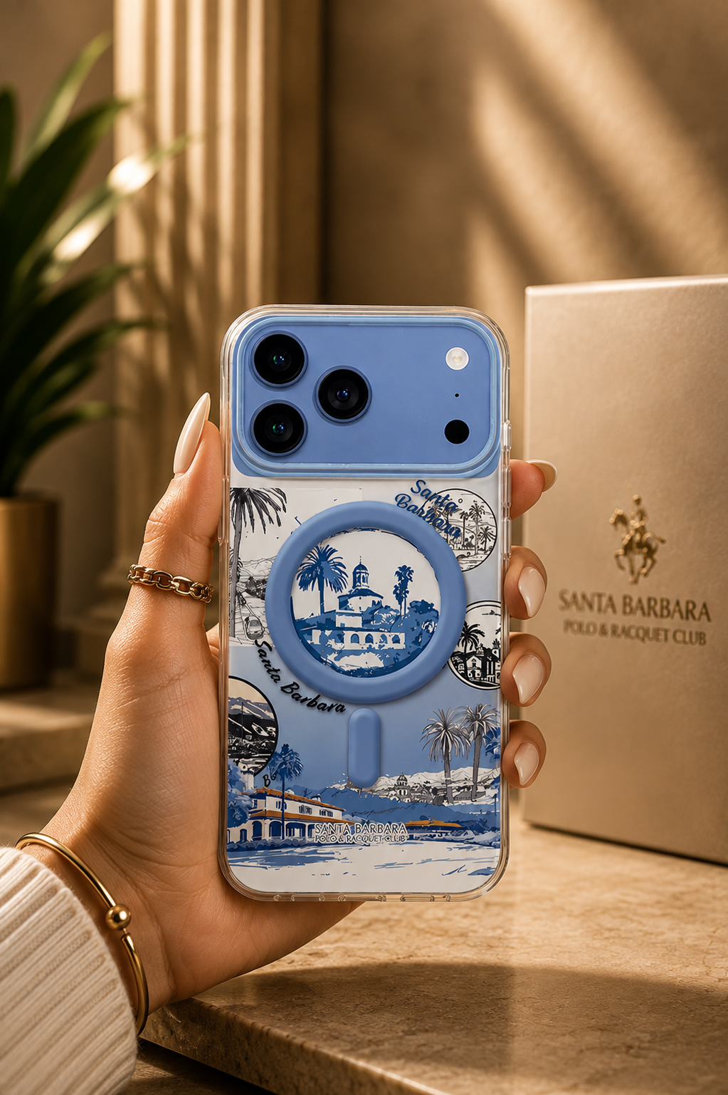 Santa Barbara Polo PRISM Series Case For iPhone 17 Pro Max / 18 Pro Max (Blue)