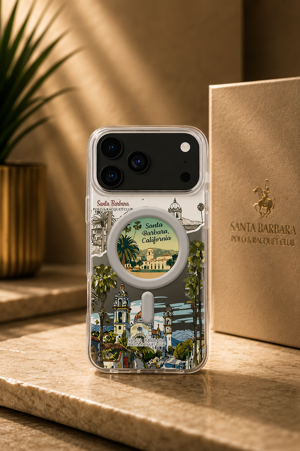 Santa Barbara Polo PRISM Series Case For iPhone 17 Pro / 18 Pro (Grey)