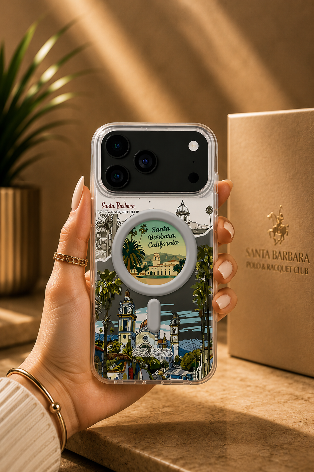 Santa Barbara Polo PRISM Series Case For iPhone 17 Pro / 18 Pro (Grey)