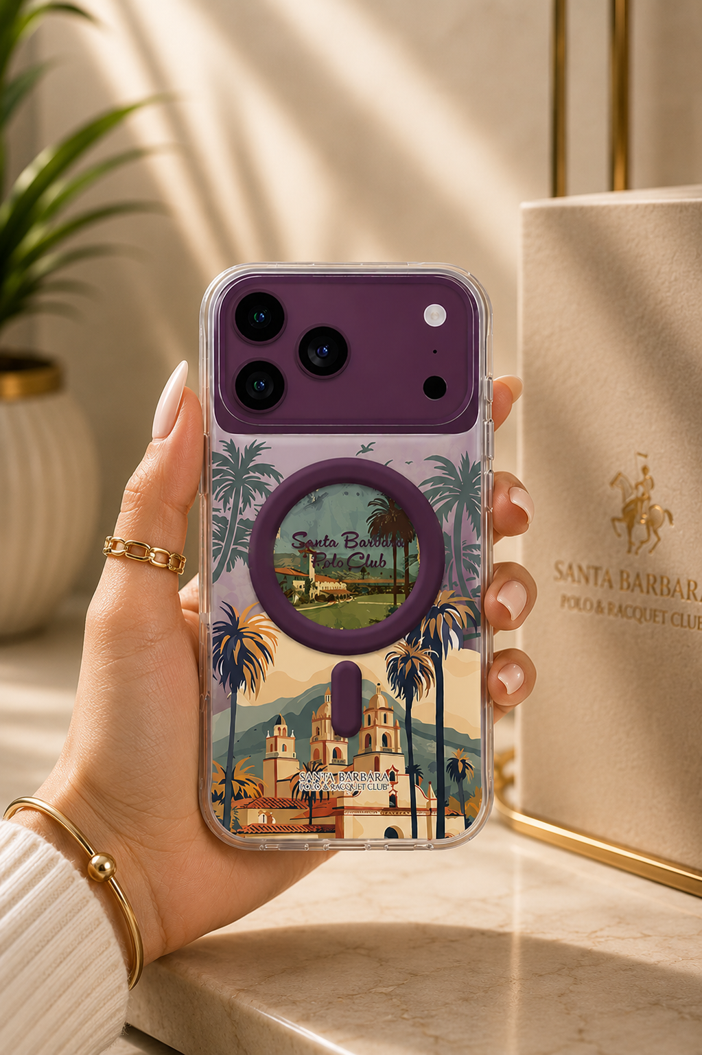 Santa Barbara Polo PRISM Series Case For iPhone 17 Pro Max / 18 Pro Max (Purple)