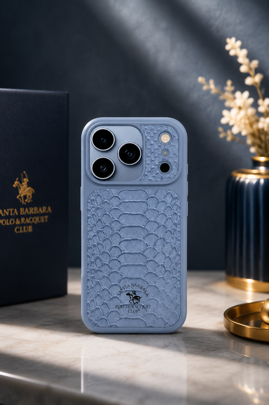 Santa Barbara Polo KNIGHT Series Case For iPhone 17 Pro/ 18 Pro (Blue)