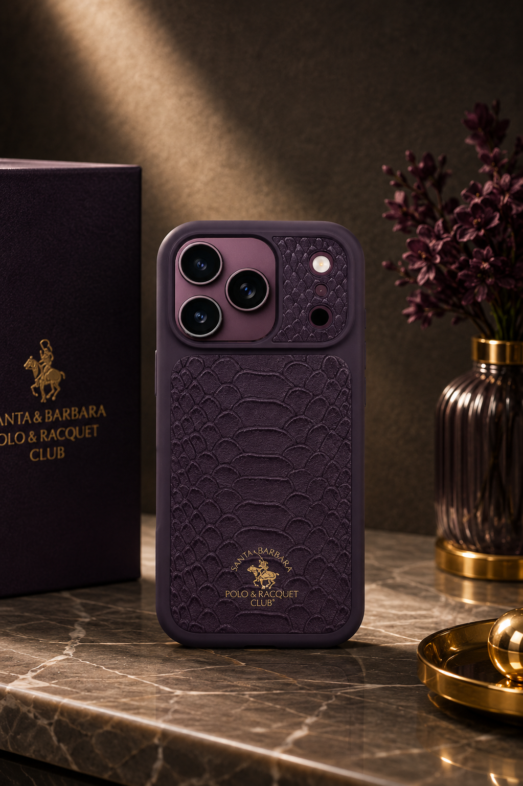 Santa Barbara Polo KNIGHT Series Case For iPhone 17 Pro Max / 18 Pro Max (Purple)