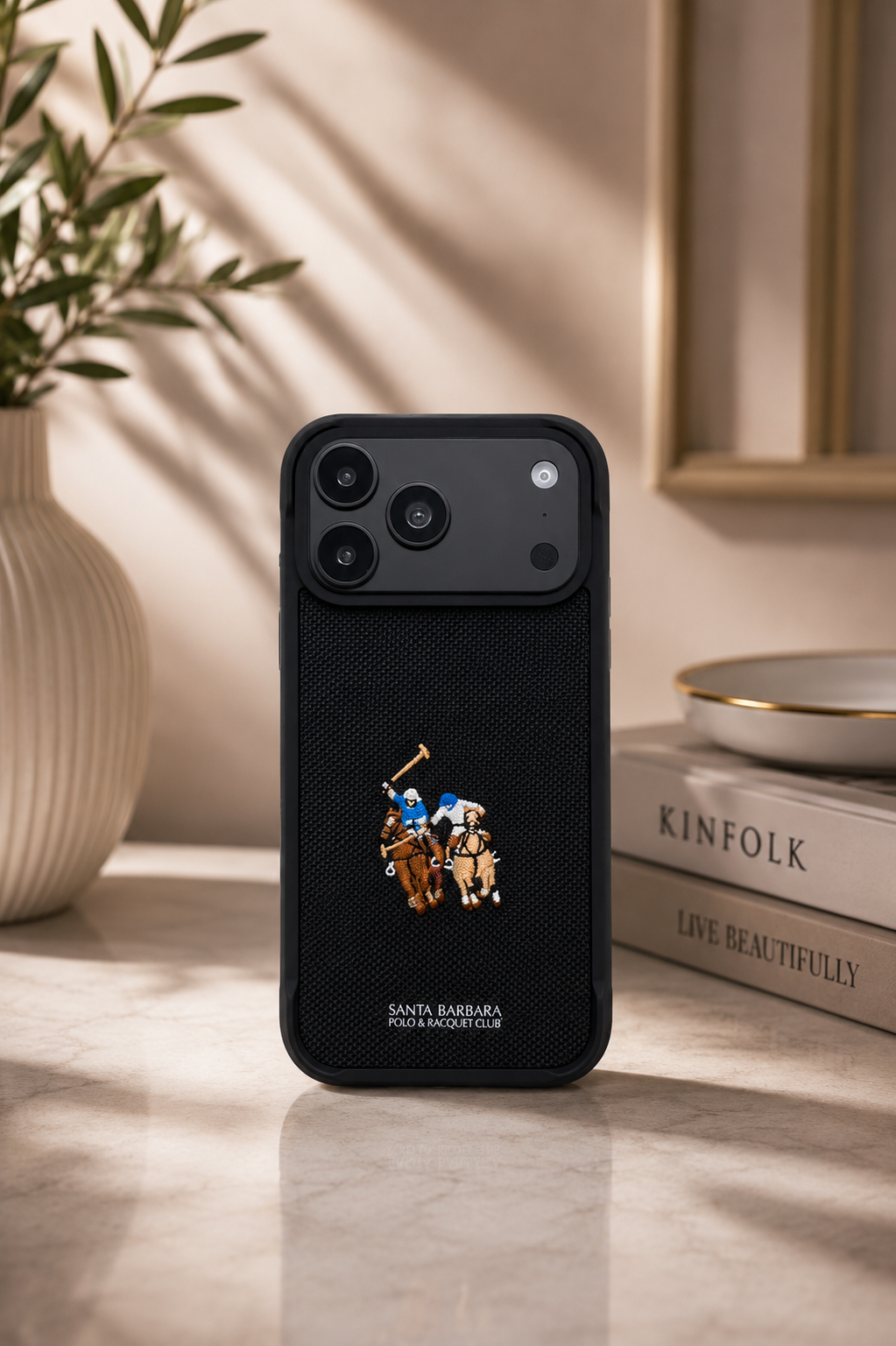 Santa Barbara Polo MYRTLE Series Case For iPhone 17 Pro / 18 Pro (Black)