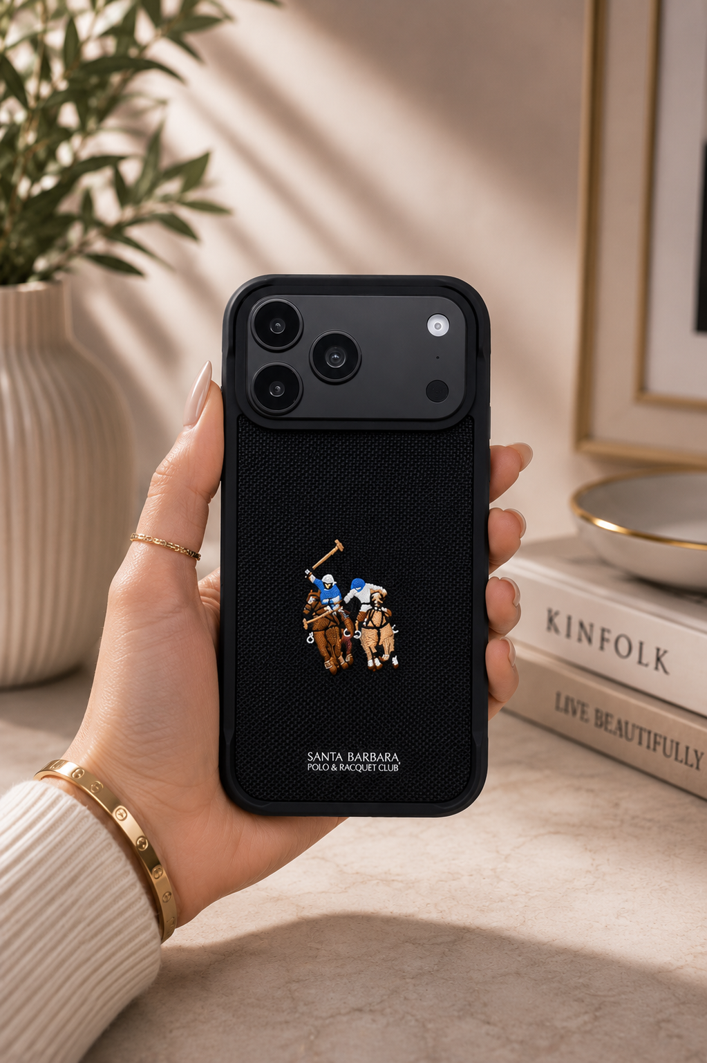 Santa Barbara Polo MYRTLE Series Case For iPhone 17 Pro / 18 Pro (Black)